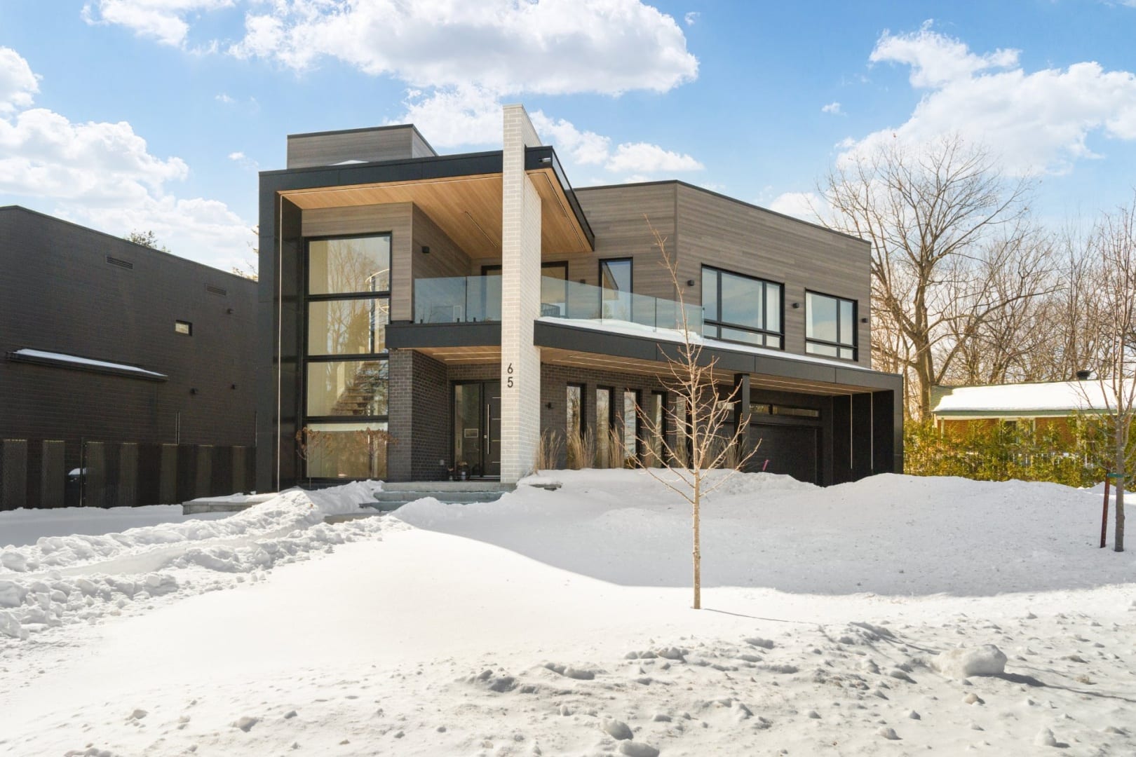 Façade hiver — paysage